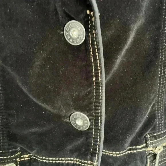 Guess Black Velvet Jacket - Picture 6 of 16